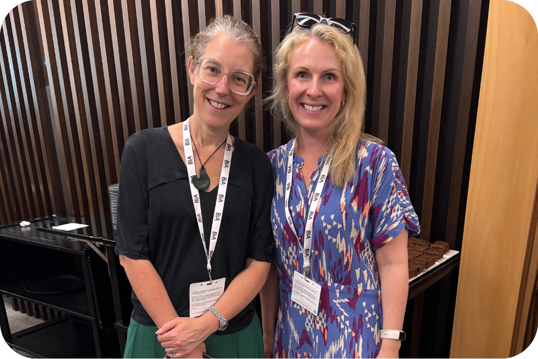 L-R: Jane Wall, Managing Director of BIA and Julie Mead, COO/CFO of Myricx