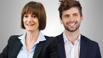 Claire Smith and James Johnston headshots bristows