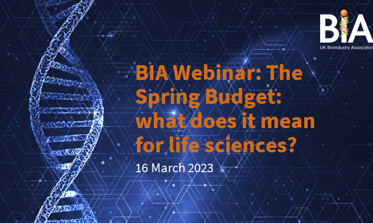 BIA webinar recording: The Spring Budget: what does it mean for life sciences?