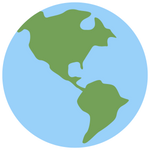 Cartoon globe