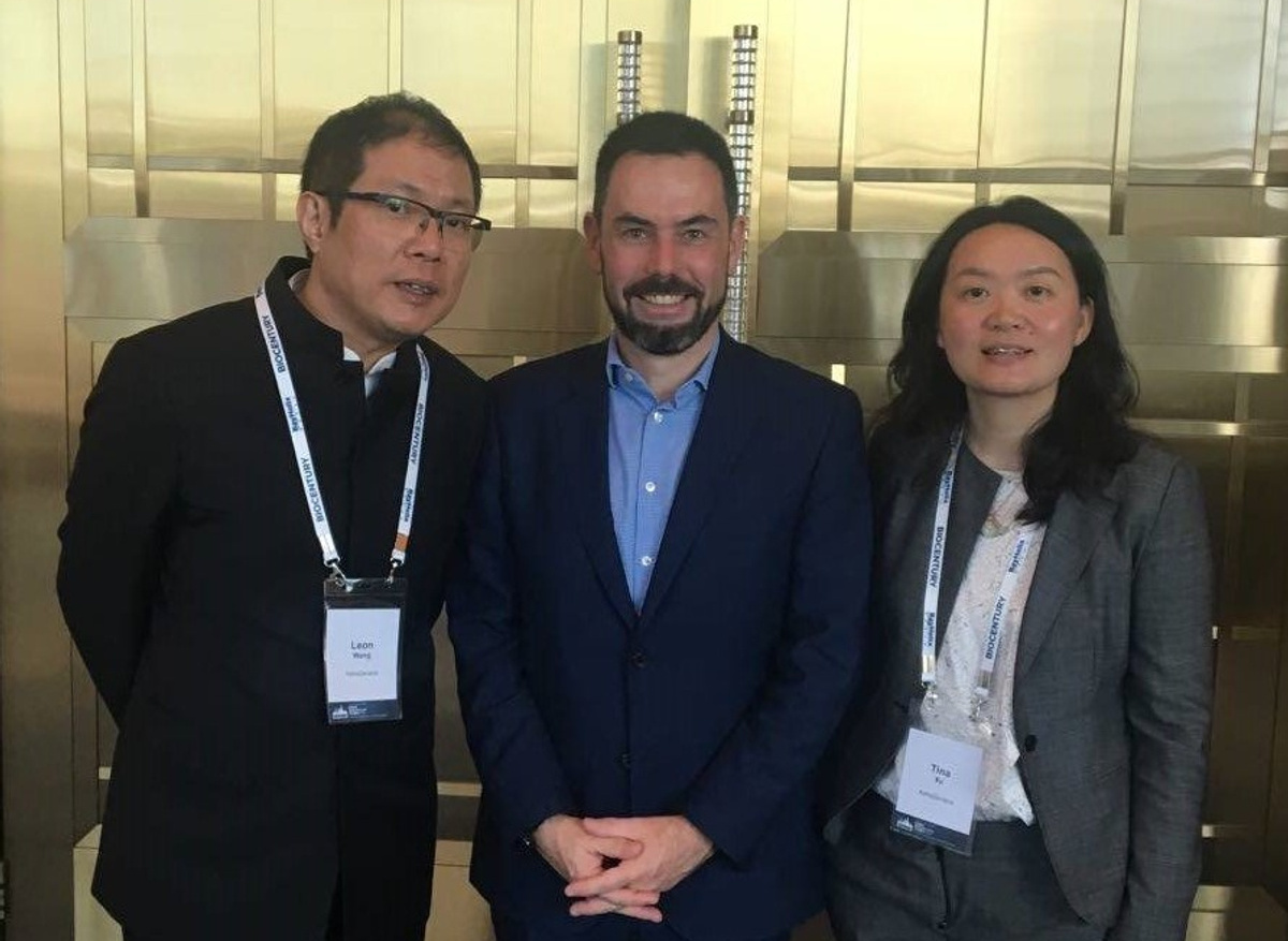 Steve Bates with Leon Wang