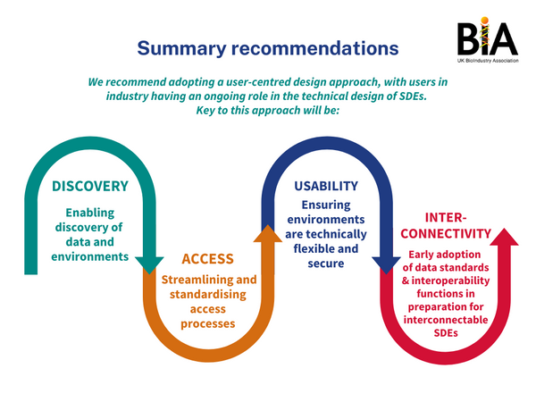BIA summary recommendations on SDEs