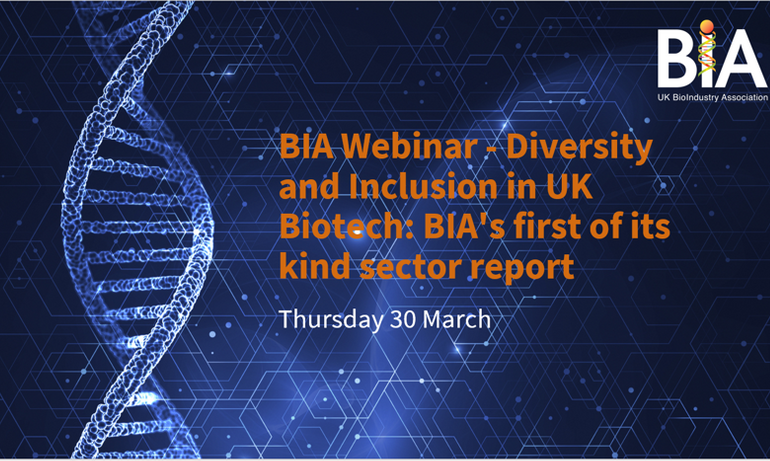 BIA Webinar - Diversity and Inclusion in UK Biotech: BIA's first of its kind sector report