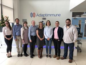 Photo of the BIA MAC LeaP visitors at Adaptimmune