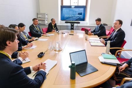 Gareth Davies MP, Exchequer Secretary to the Treasury, meeting a BIA delegation at the Treasury.jpg