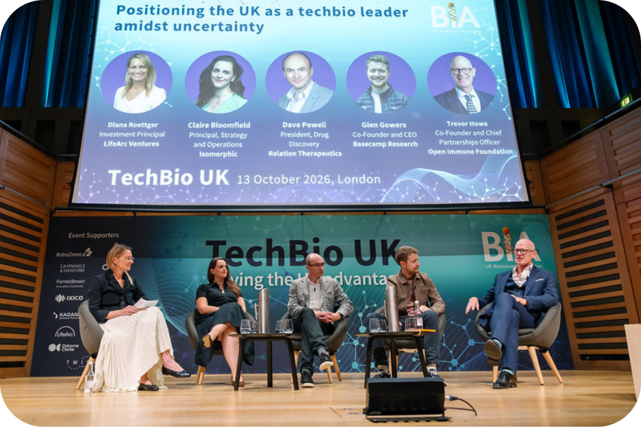 Positioning the UK as a techbio leader amidst uncertainty panel at TechBio UK 2026