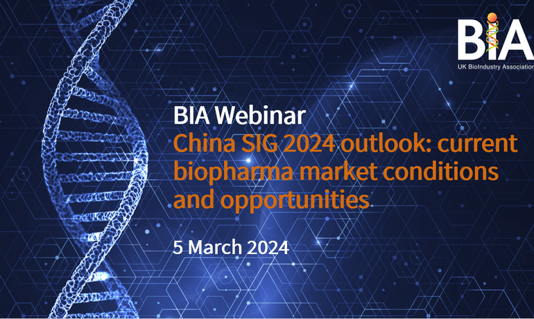 BIA Webinar - China SIG 2024 outlook: current biopharma market conditions and opportunities