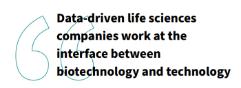Data-driven life sciences companies work at the interface between biotechnology and technology