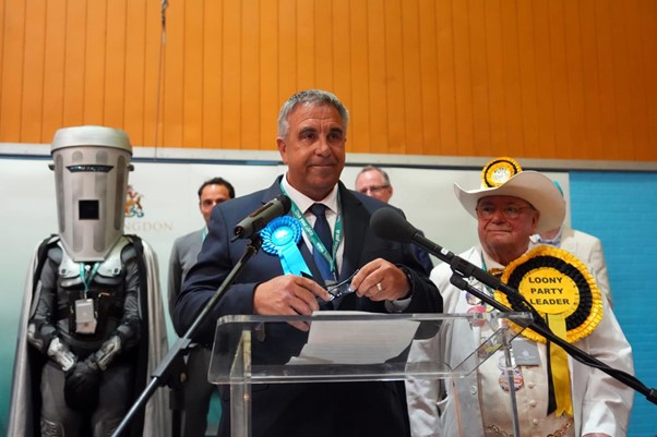 Steve Tuckwell speaks after winning the Uxbridge and South Ruislip by-election. PoliticoCarl Court..jpg