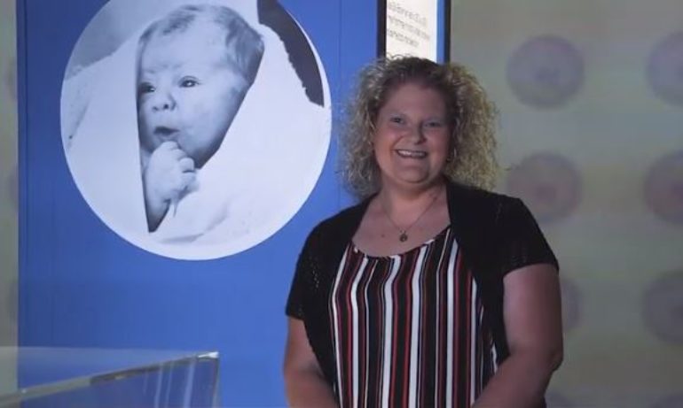 The first IVF baby visits the Science Museum