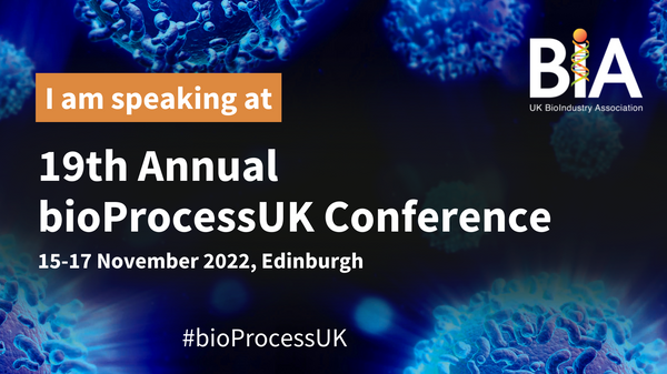 bioProcess UK - Social media banner - I am speaking