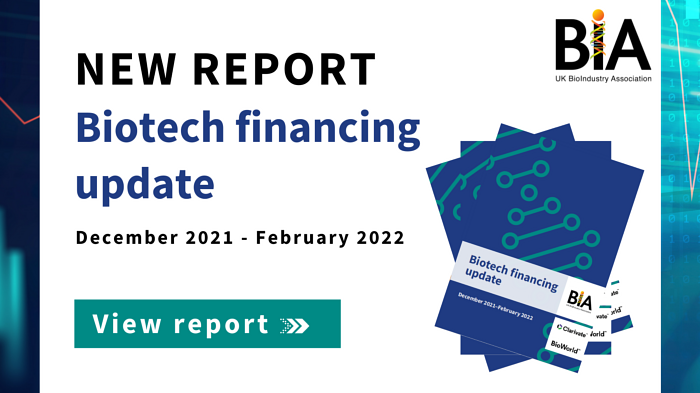 Biotech financing update Q1 2022 social media graphic