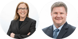 Dr Sonya Miller, Head of Medical Affairs at TauRx, and Professor Bjoern Schelter, CEO at GT Diagnostics and Chief Analytics Officer at TauRx.png 1